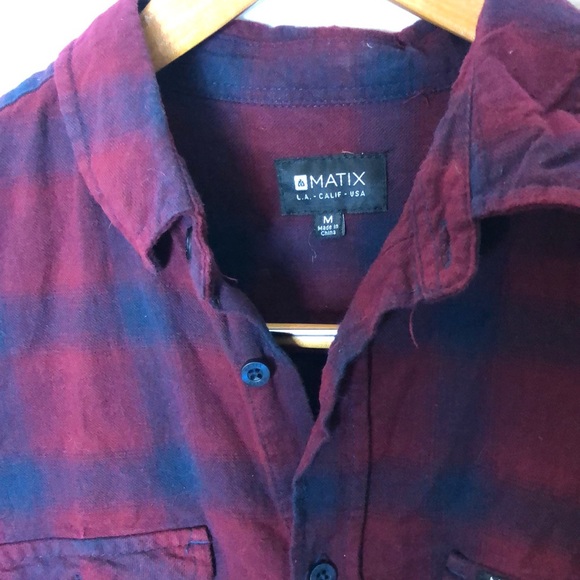 Matix Flannel Button Down (C) - Picture 4 of 6